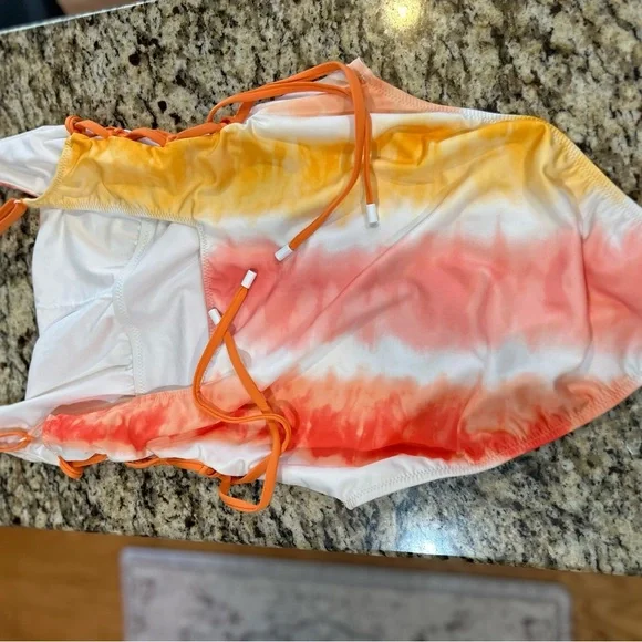 Sanctuary Womens Pink Desert Dreamer Square Neck Multicolor Swimsuit Size M - Picture 5 of 7